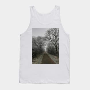 Frozen pathway in freezing fog Tank Top